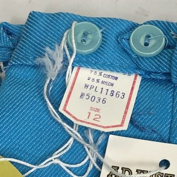 Penny's High Waist Shorts Tailored Blue Vintage 60's USA Size 12 Waist 25 New - Picture 7 of 9